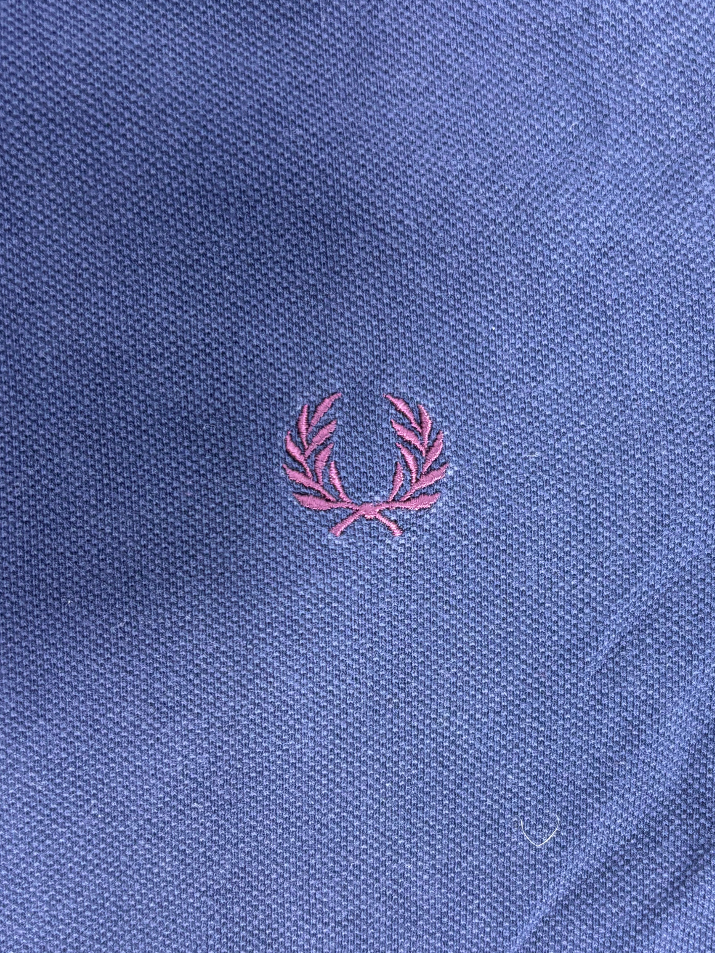 Fred Perry Slim Fit Navy Blue Polo - S