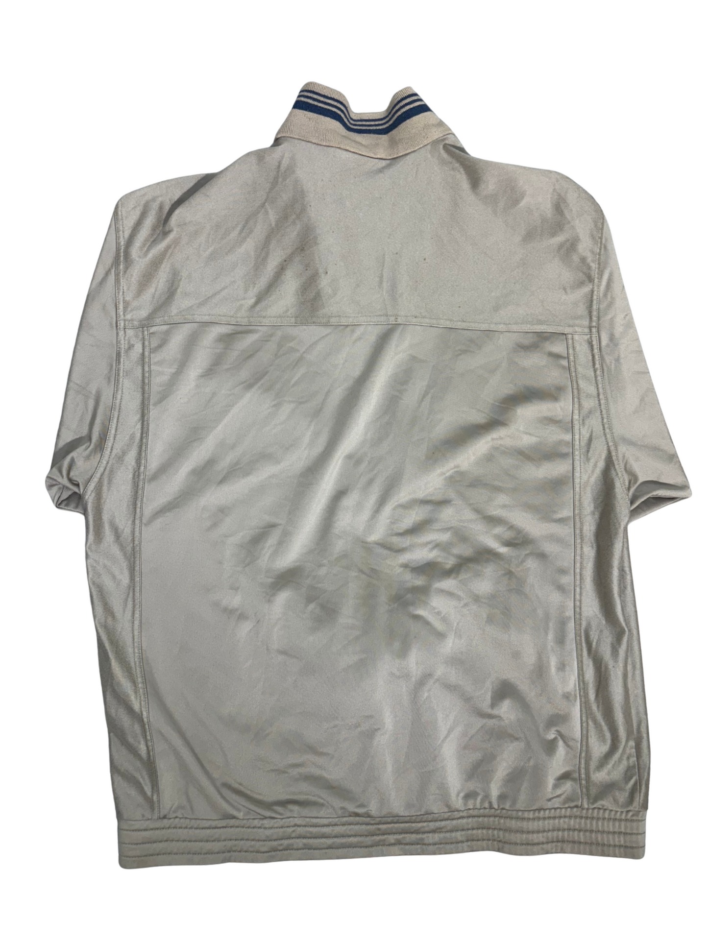 Adidas Retro Track Jacket - Light Grey with Navy Trim - XL