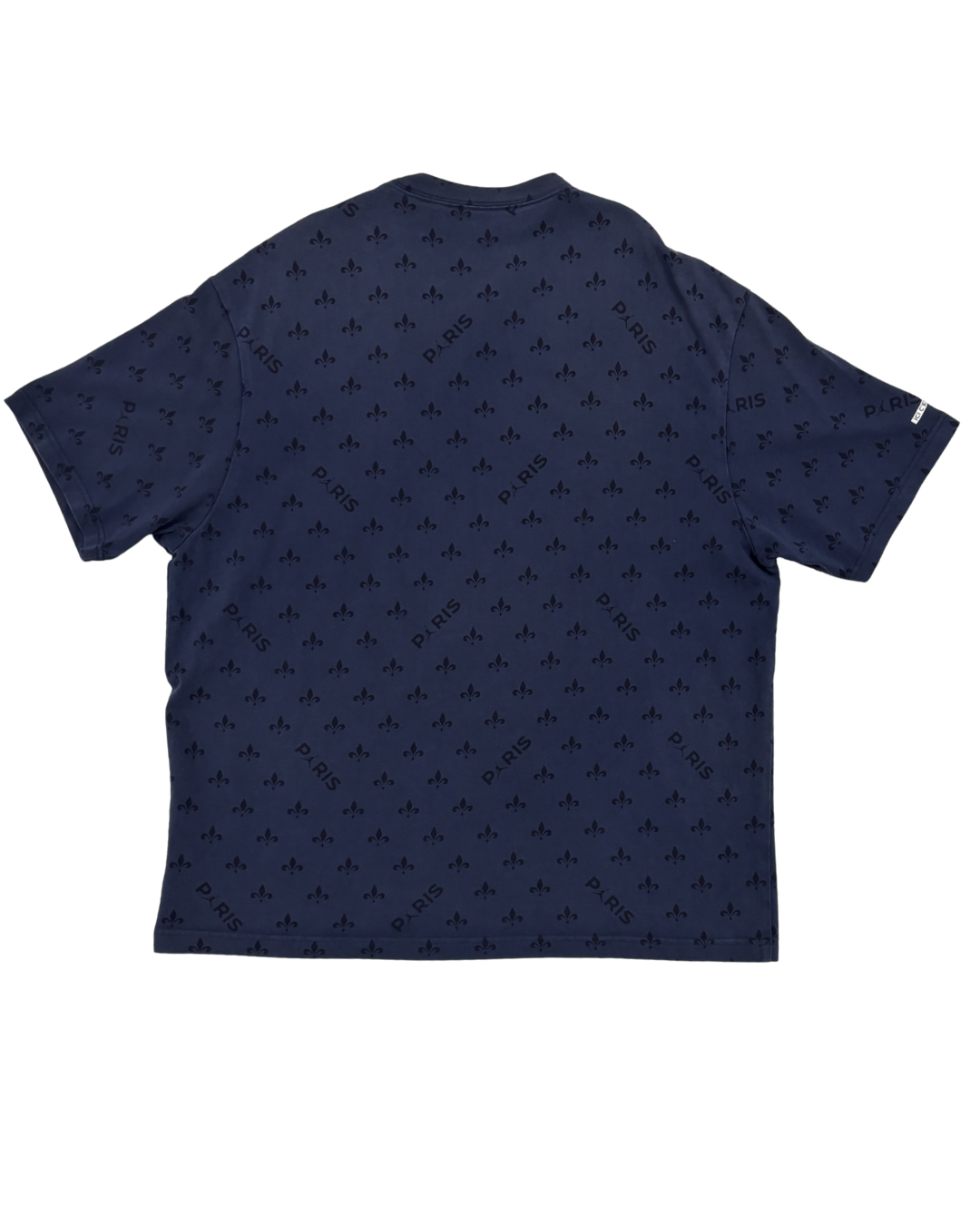 Jordan x PSG Navy Blue Fleur-de-Lis Logo Football Jersey T-Shirt - XL