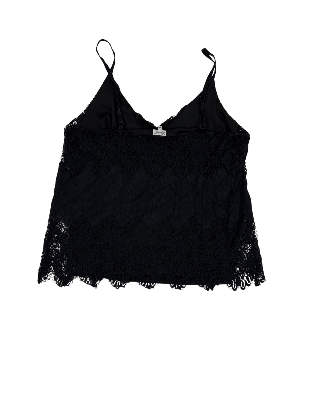 Kismet Black Lace Trim Spaghetti Strap Camisole - S