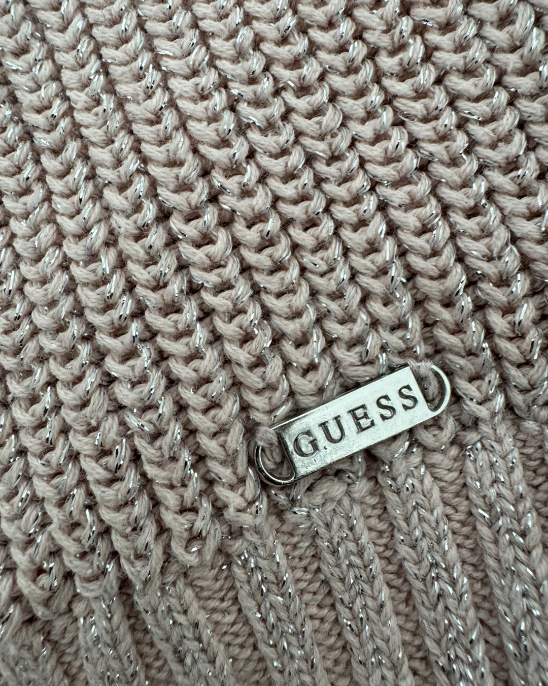 Guess Light Pink Decoration Sweater - S