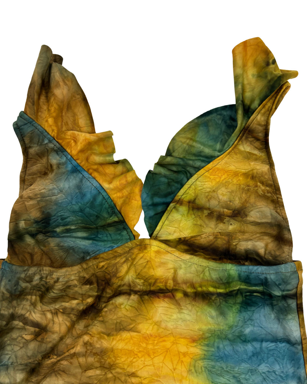 Lucky Brand Swim Tie-Dye Ruffle Strap Cami Top - XXS