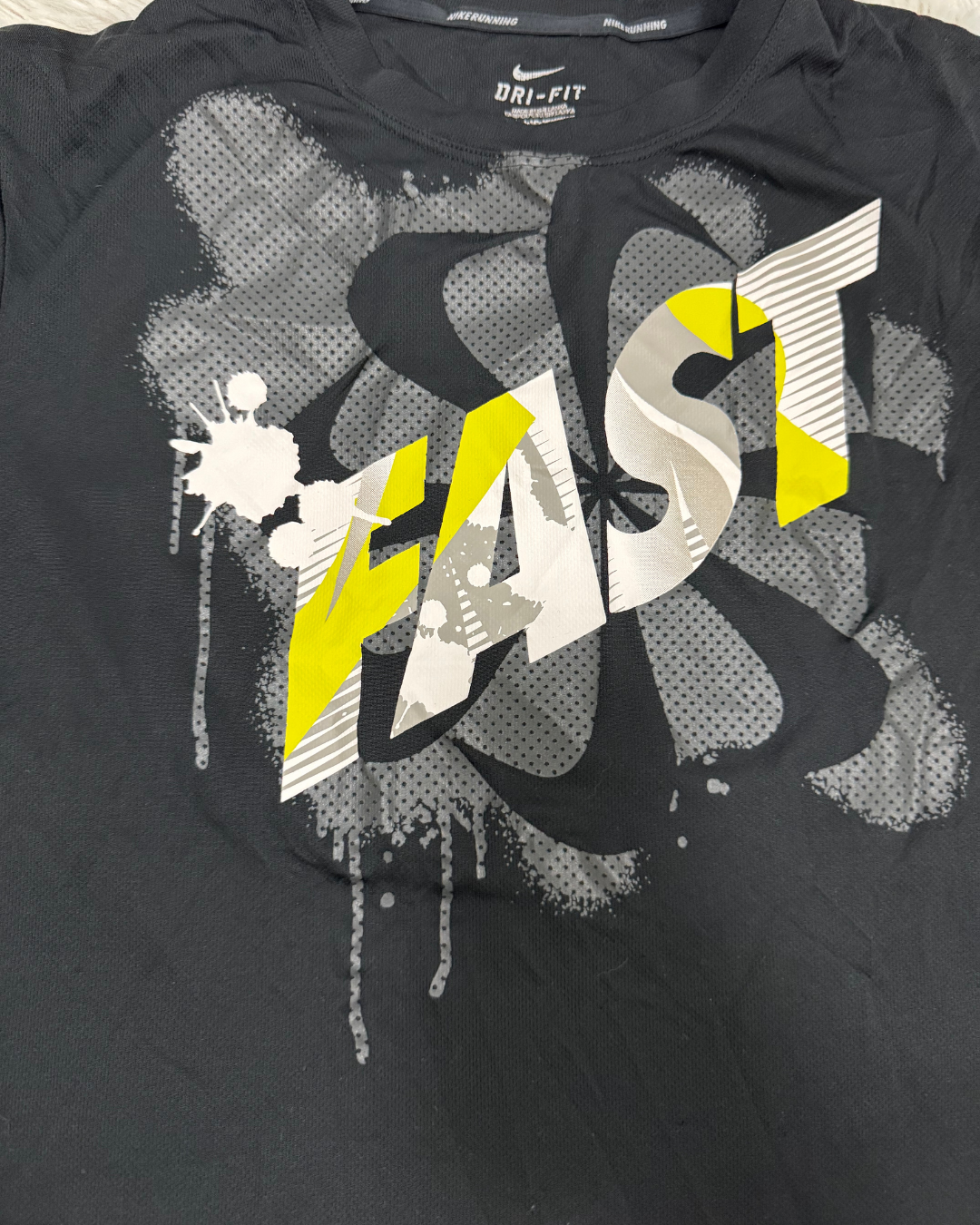 Nike Fast Black Sports TShirt - S