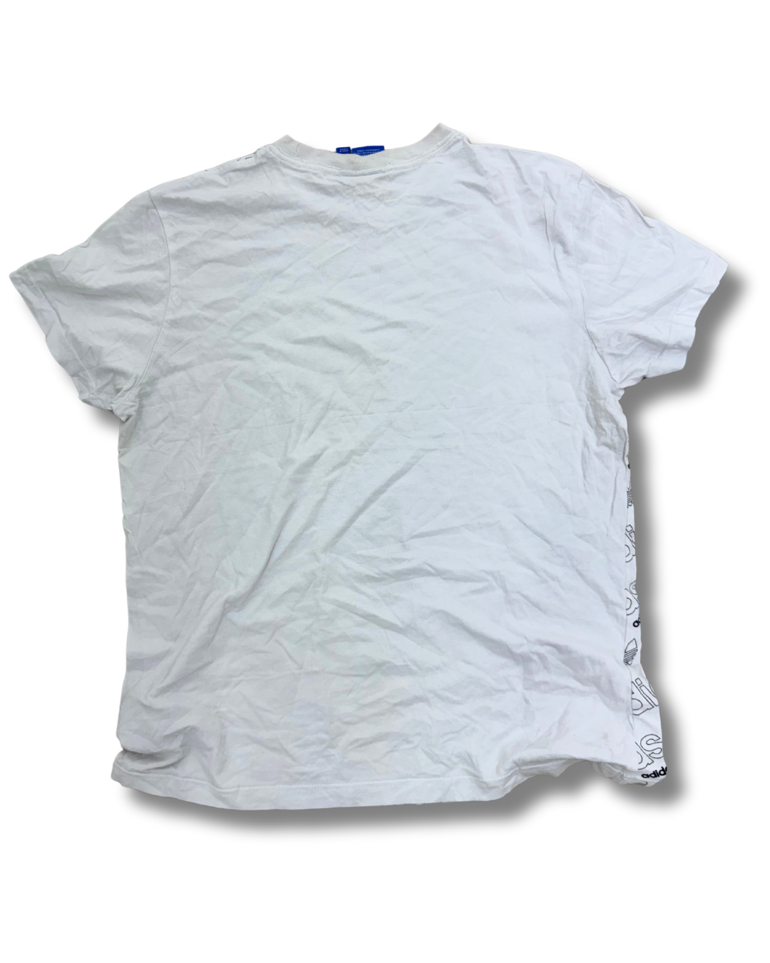 Adidas Printed White Tee - M