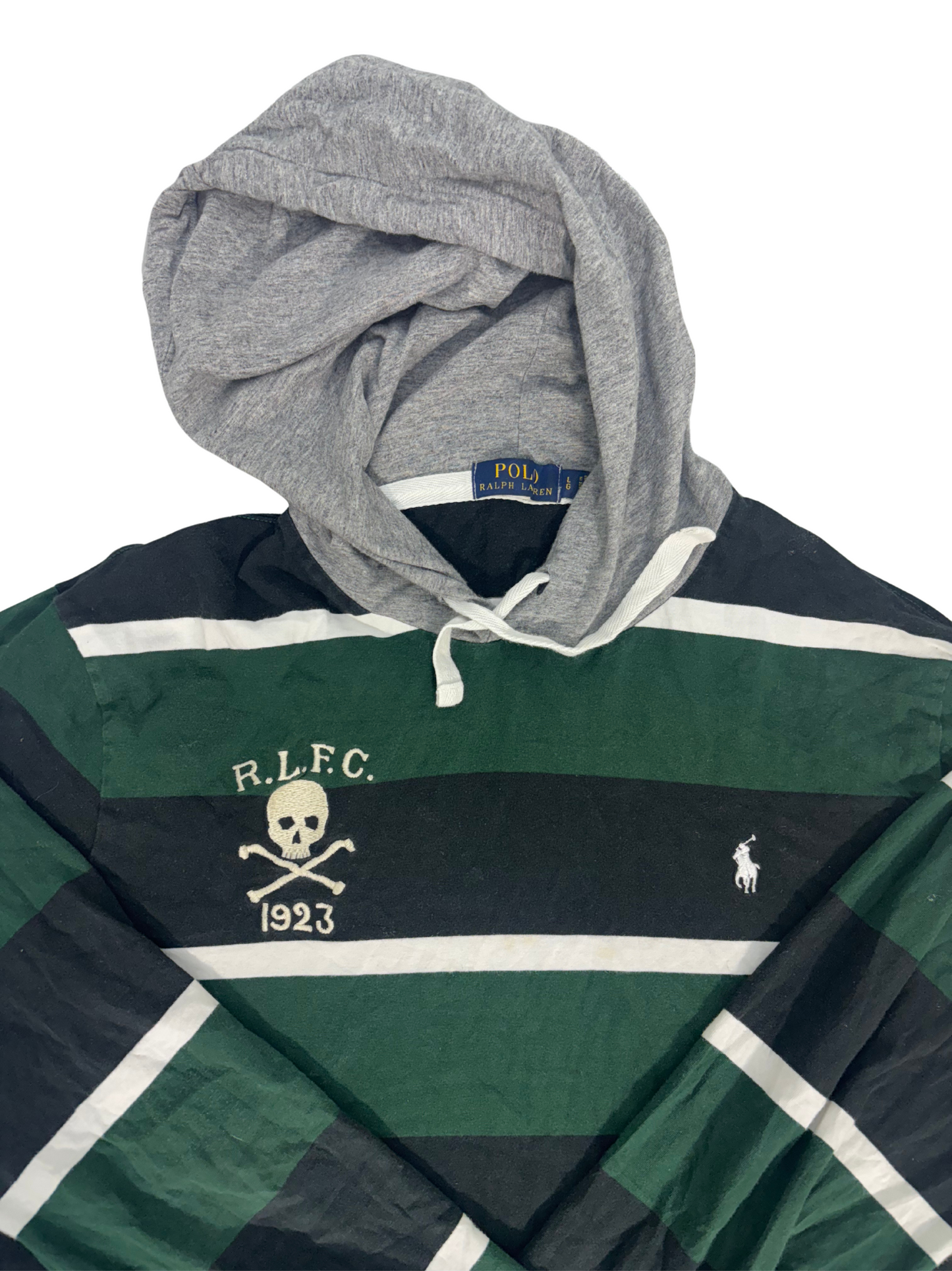 Ralph Lauren Skull Rugby Hoodie - L