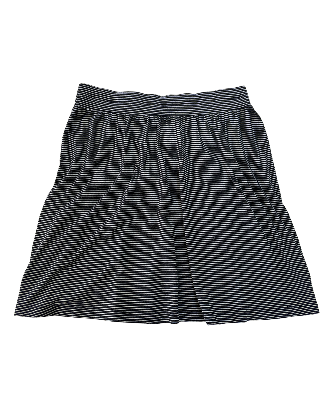 Loft Black & White Striped Flowy Skirt - S