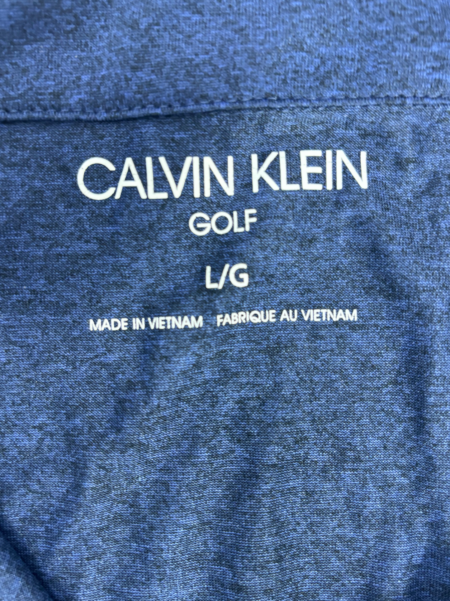Calvin Klein Golf Quarter-Zip Navy Pullover - M
