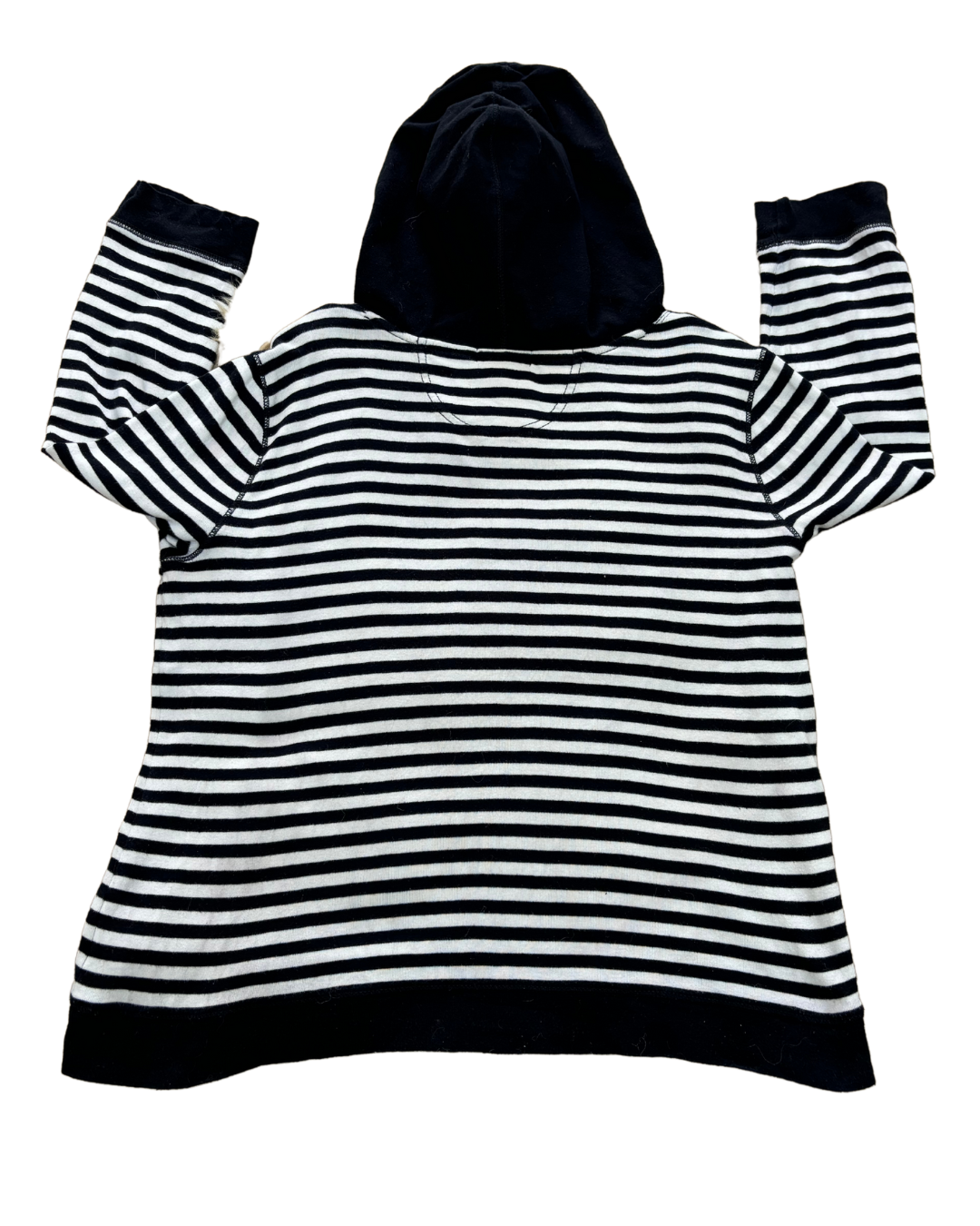 Lauren by Ralph Lauren - Hoodie Striped Black & White - L