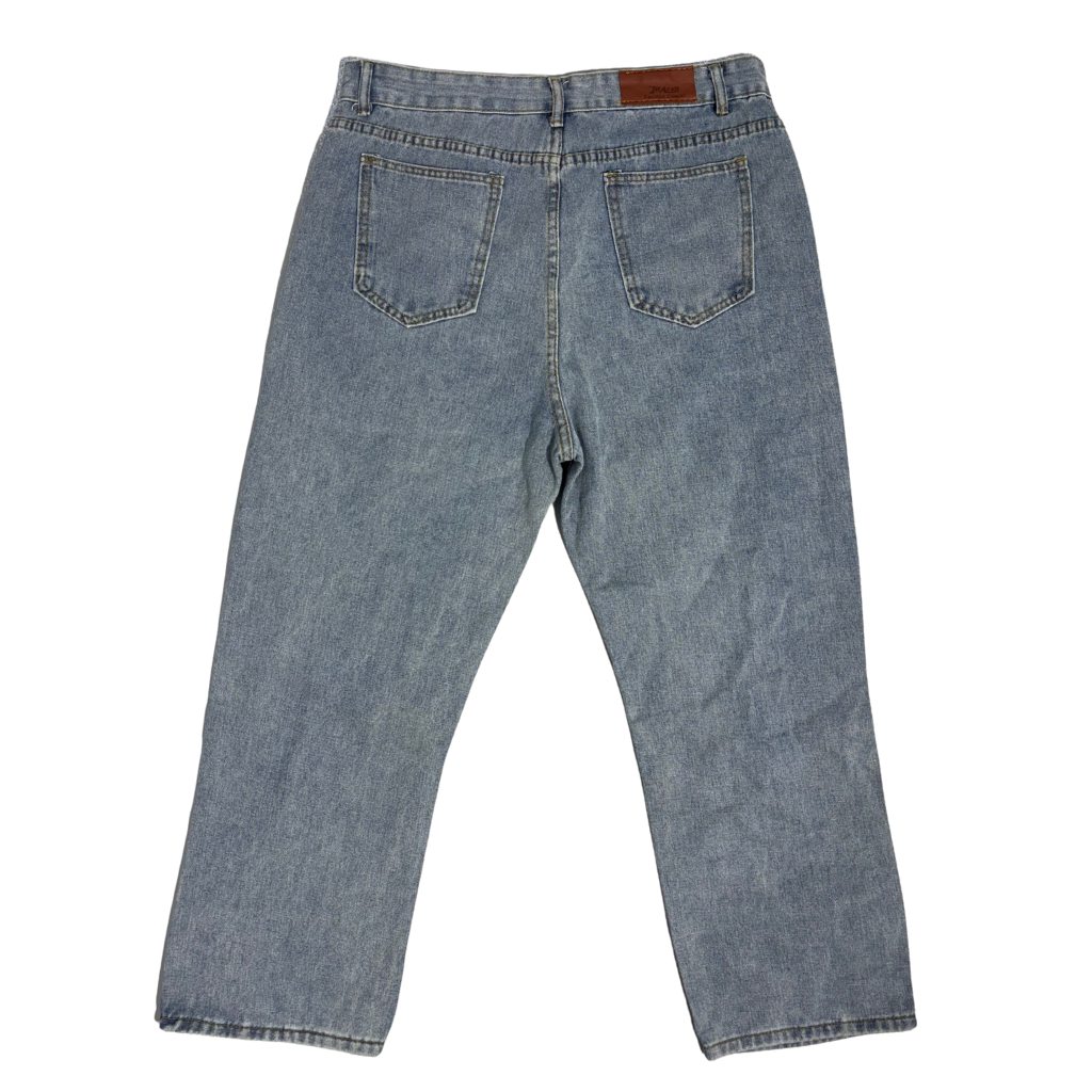 Party Print Tapered Jeans - Unisex Streetwear | Waist: 34 (W:XXL | M:L)