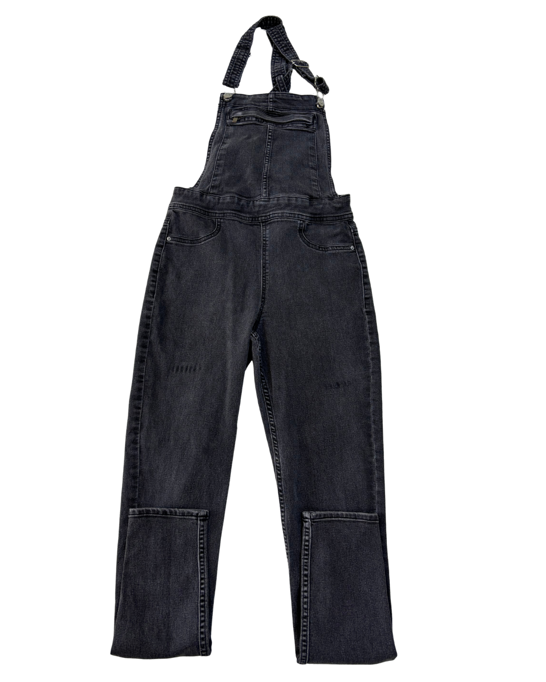 HnM Black Denim Dungarees with Utility Stitch Detail - XS