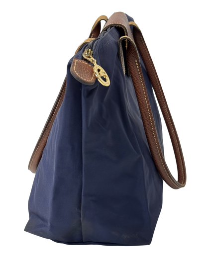 Longchamp Le Pliage Original Medium Navy Blue Shoulder Tote Bag