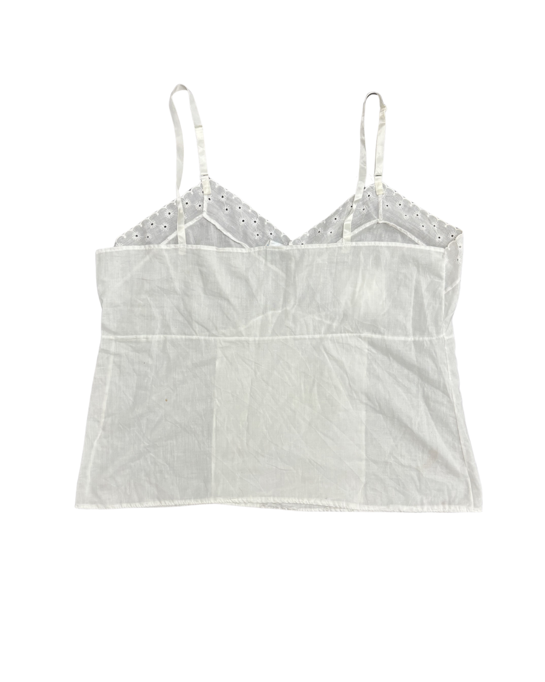 Vintage White Eyelet Camisole - S