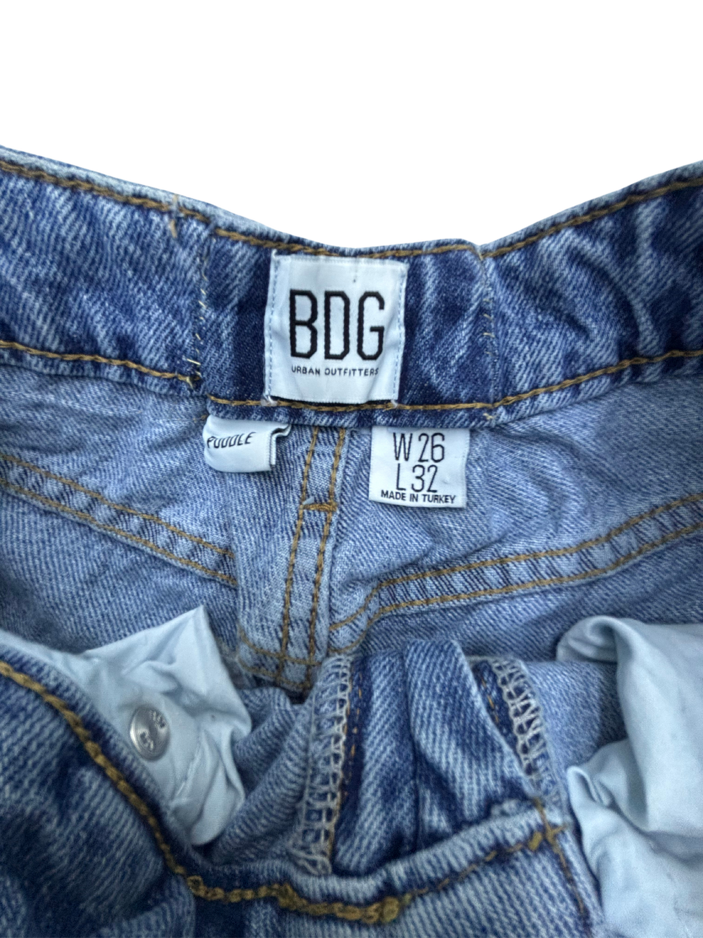 Wide Leg Multi Patch Jeans - XS | Waist 24