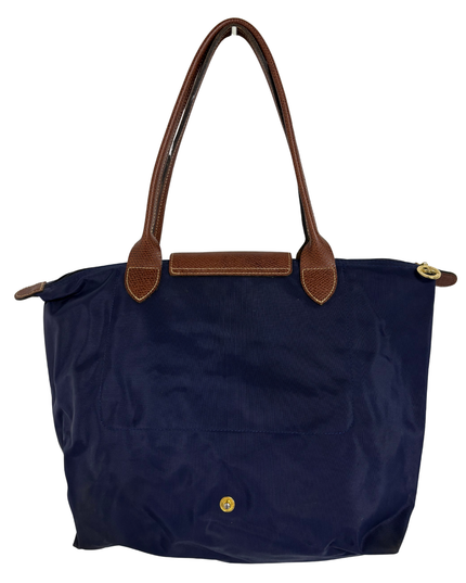Longchamp Le Pliage Original Medium Navy Blue Shoulder Tote Bag