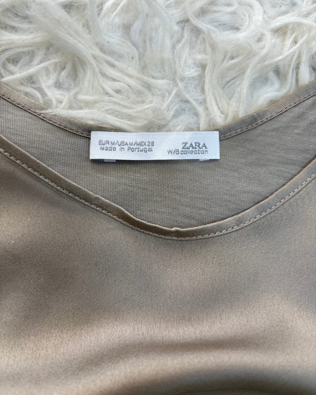 Zara Minimal Grey Spaghetti Strap Tank - S