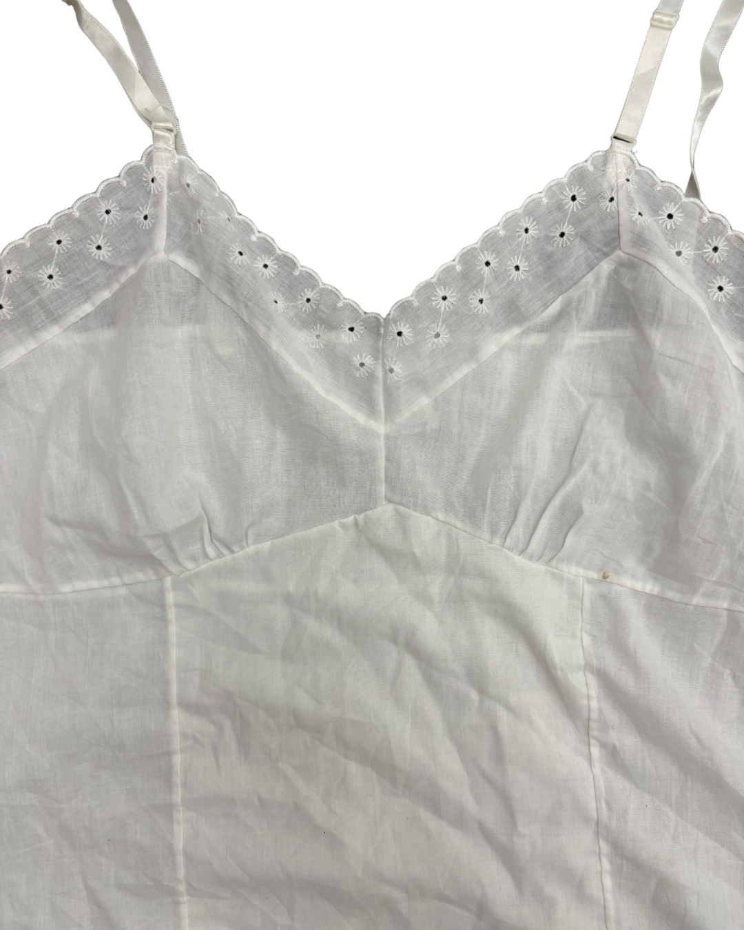 Vintage White Eyelet Camisole - S