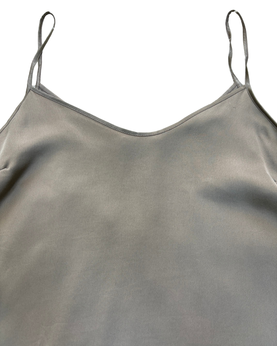 Zara Minimal Grey Spaghetti Strap Tank - S