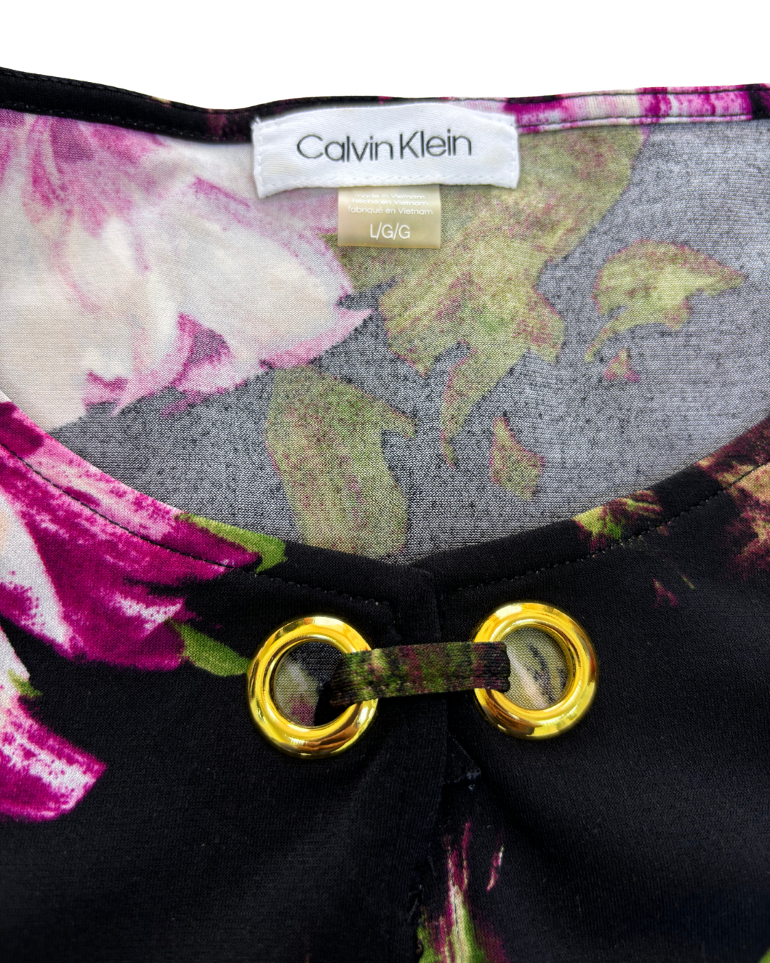 Calvin Klein Floral Print Top - L