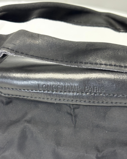 Longchamp Le Pliage Original Monochrome Small Black Top Handle Handbag