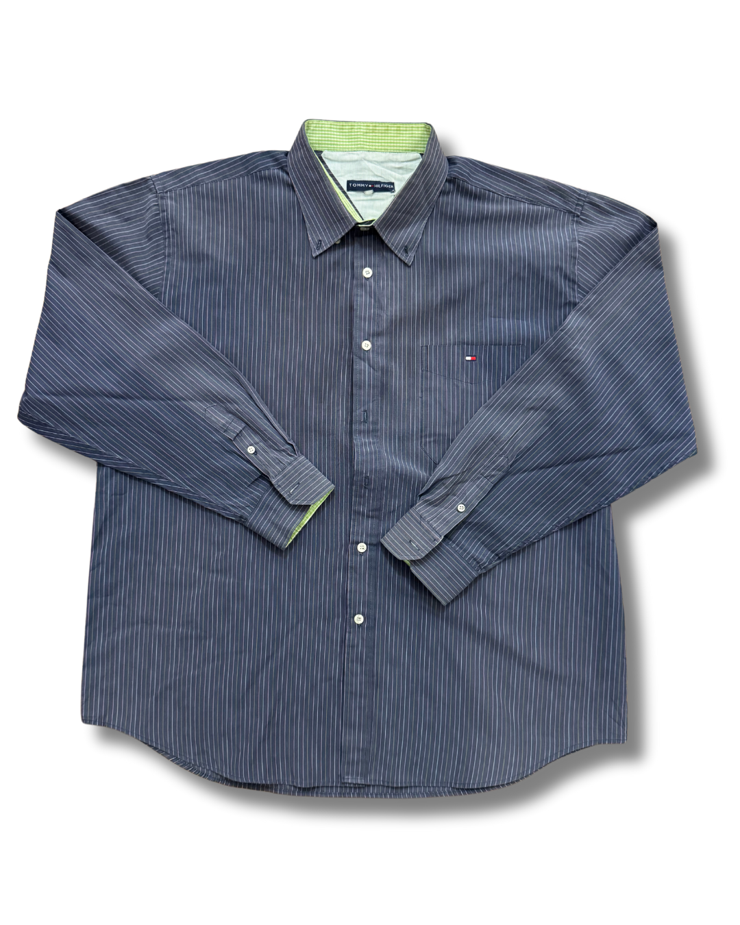 Tommy Hilfiger Blue Striped Shirt - XL