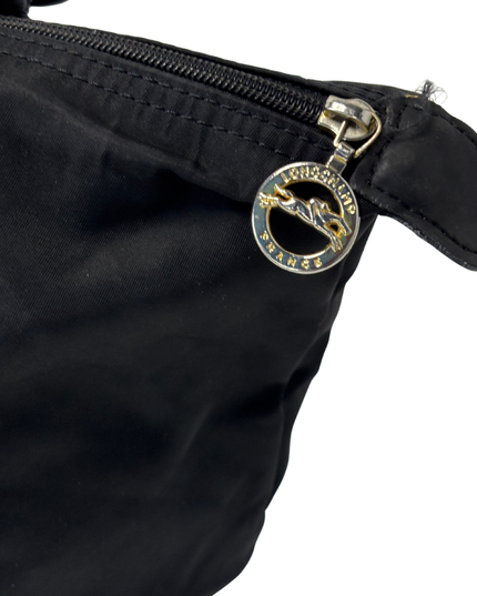 Longchamp Le Pliage Original Monochrome Small Black Top Handle Handbag