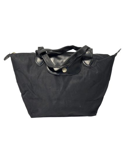 Longchamp Le Pliage Original Monochrome Small Black Top Handle Handbag