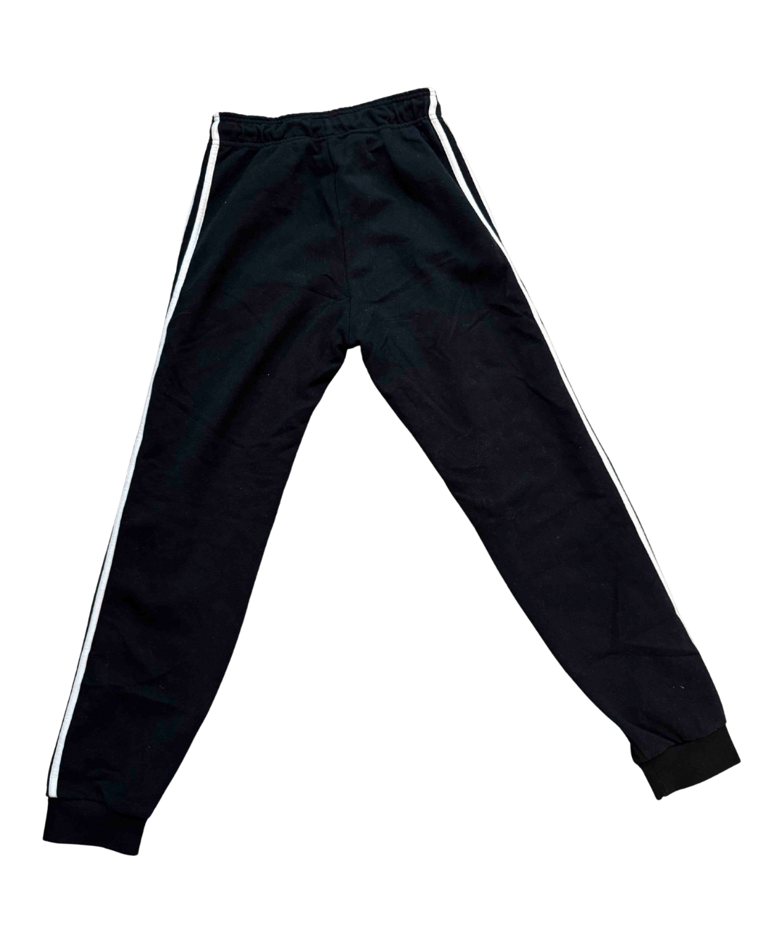 Adidas Classic Black 3-Stripes Cuffed Joggers - S | Waist: 26"