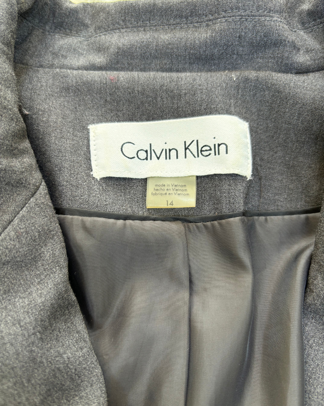 Calvin Klein Charcoal Blazer - S