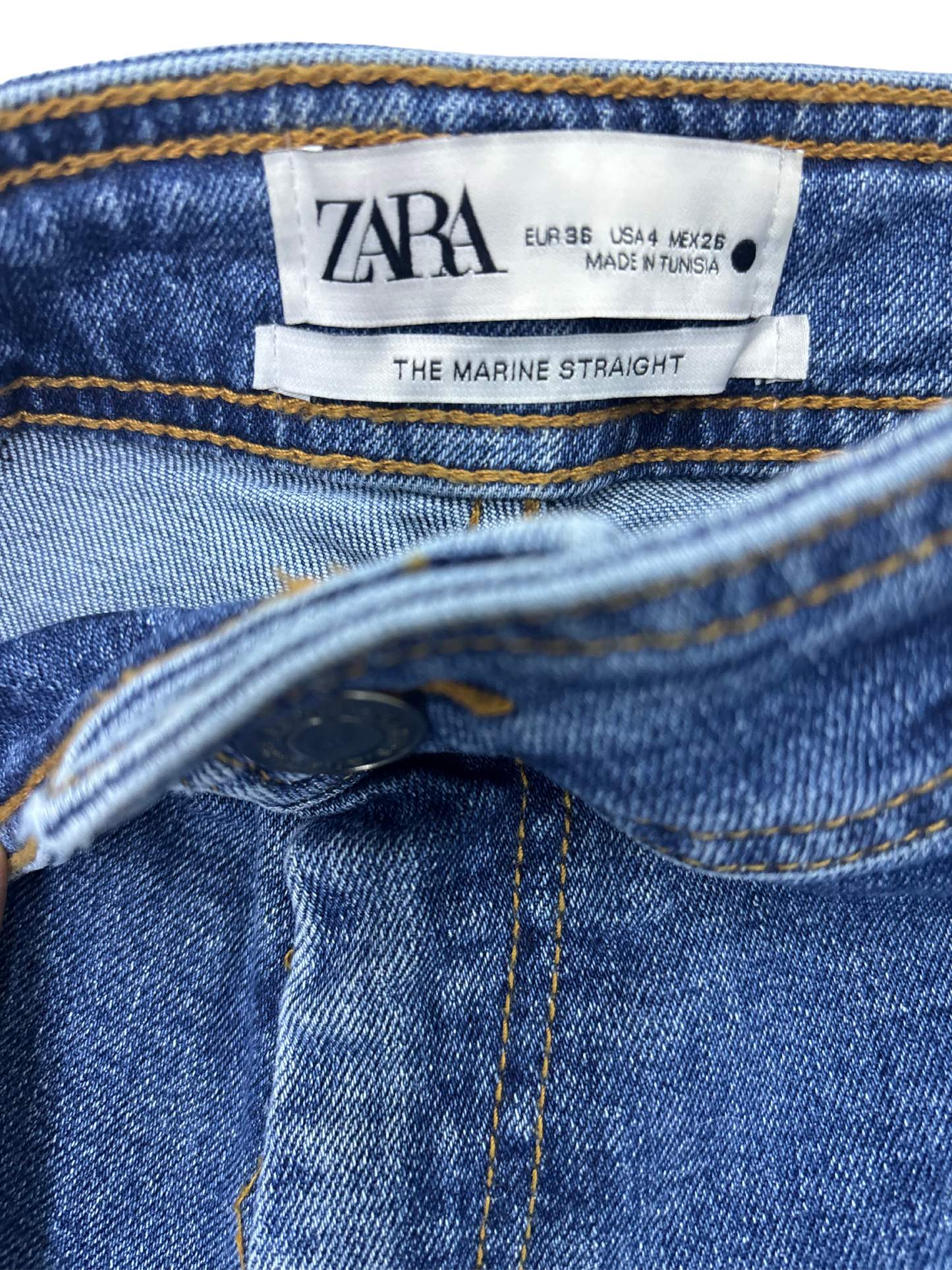 Zara Wide Leg Marine Straight Women Jeans - S | Waist: 27