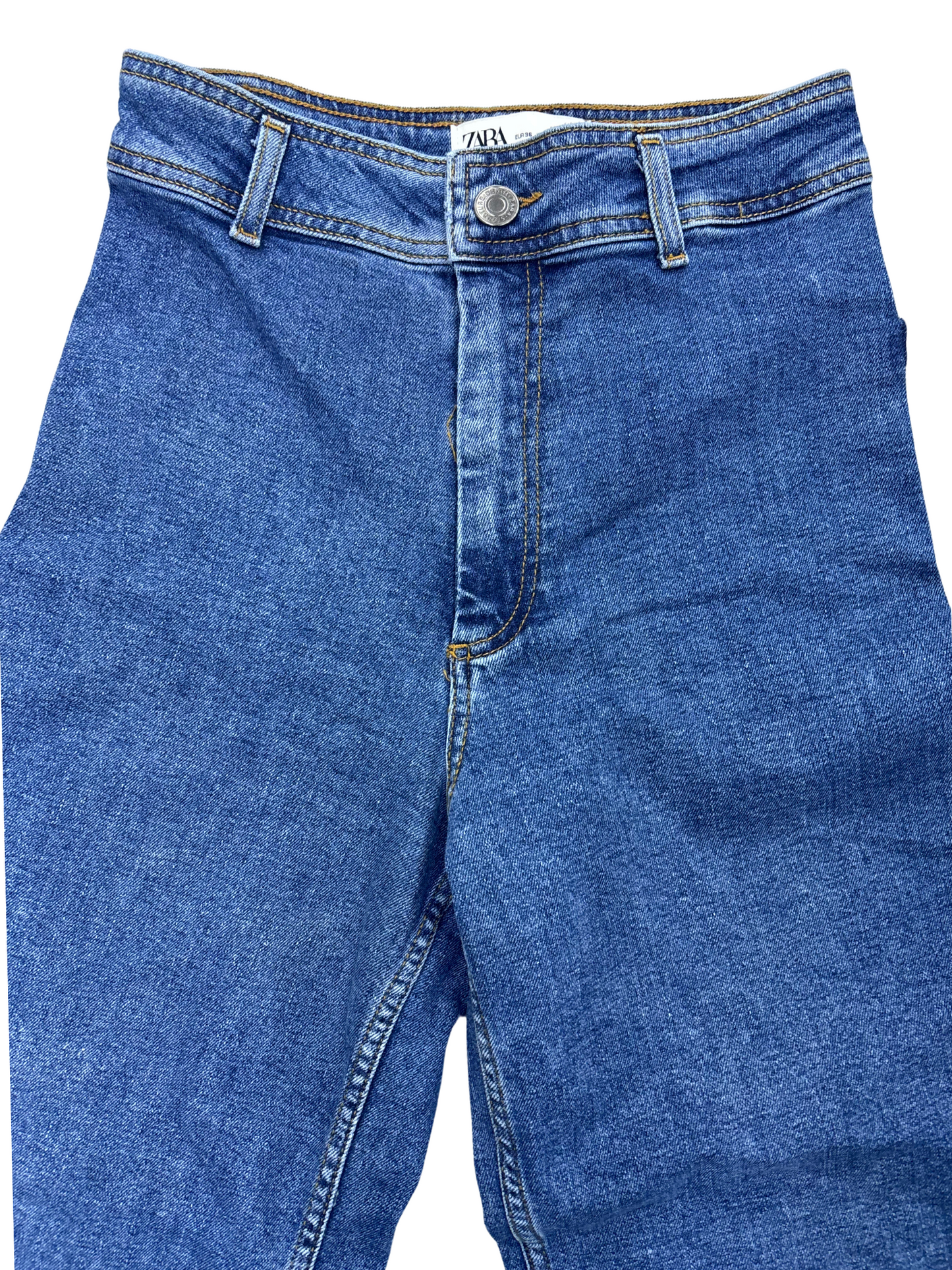 Zara Wide Leg Marine Straight Women Jeans - S | Waist: 27