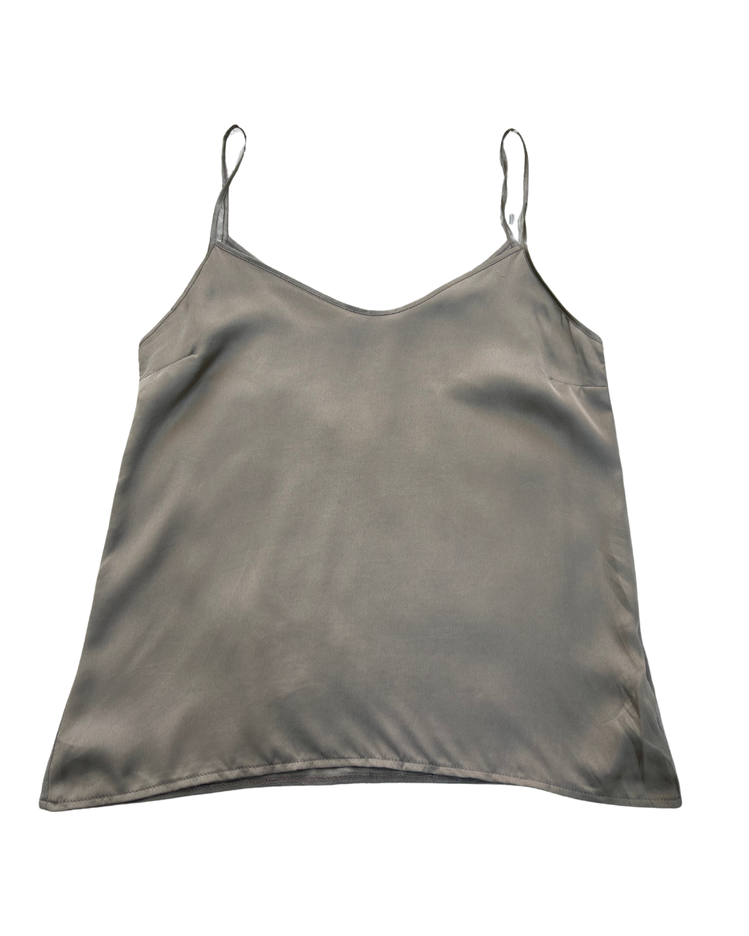Zara Minimal Grey Spaghetti Strap Tank - S