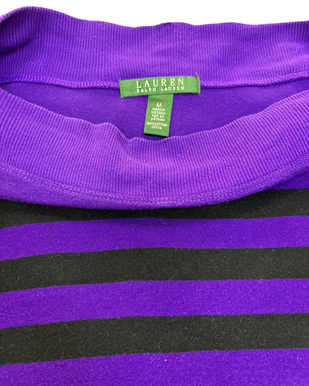 Lauren by Ralph Lauren Purple Stripe Sweater - M