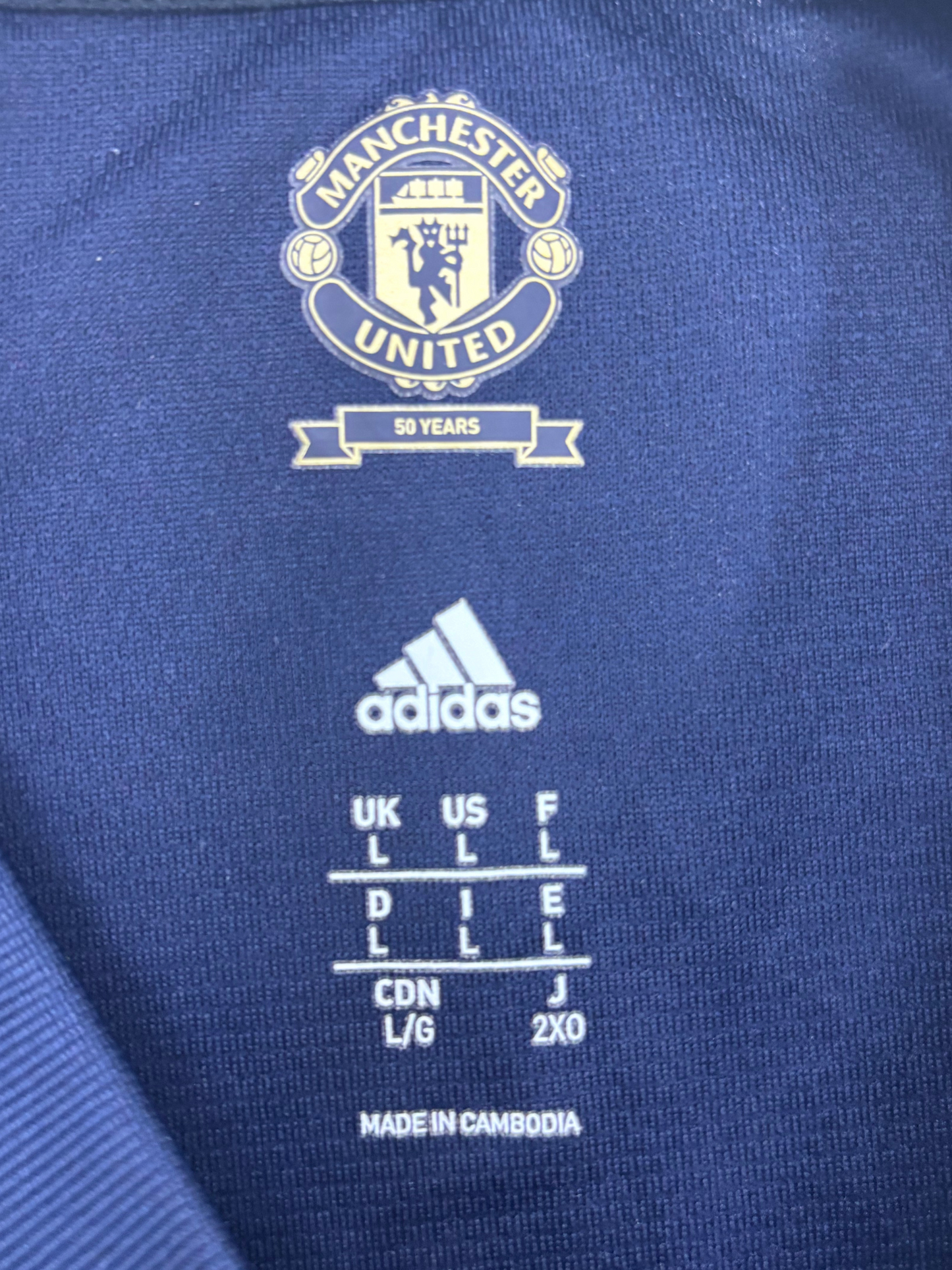 2018-19 Manchester United adidas Retro '1968' Shirt - XL
