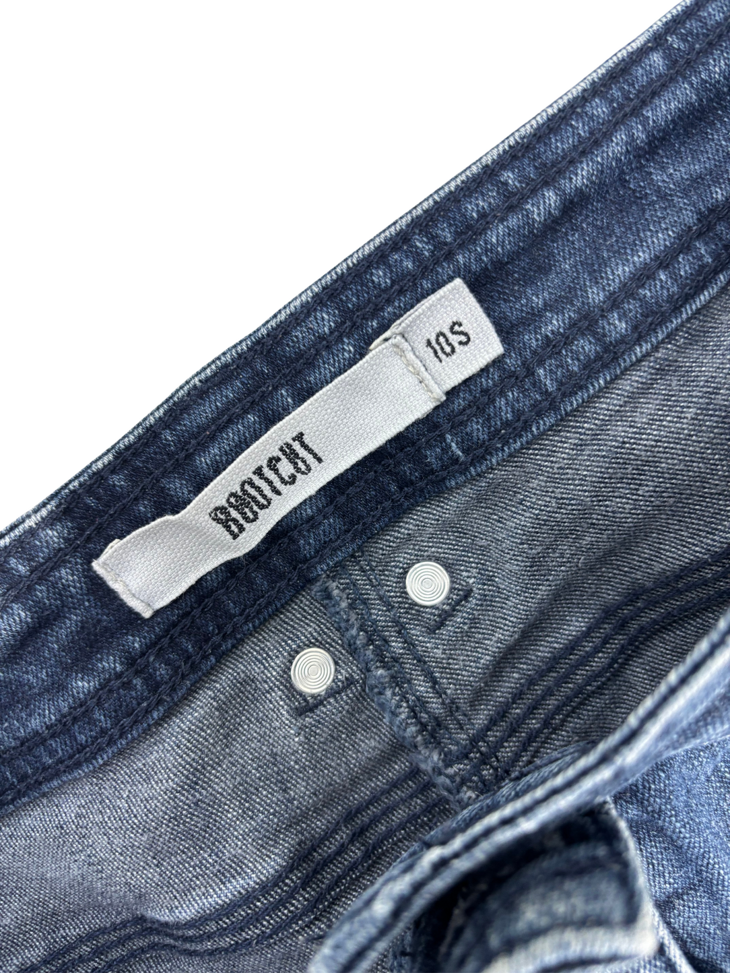 Bootcut Mid-Rise Blue Denim Jeans - XL | Waist: 32"