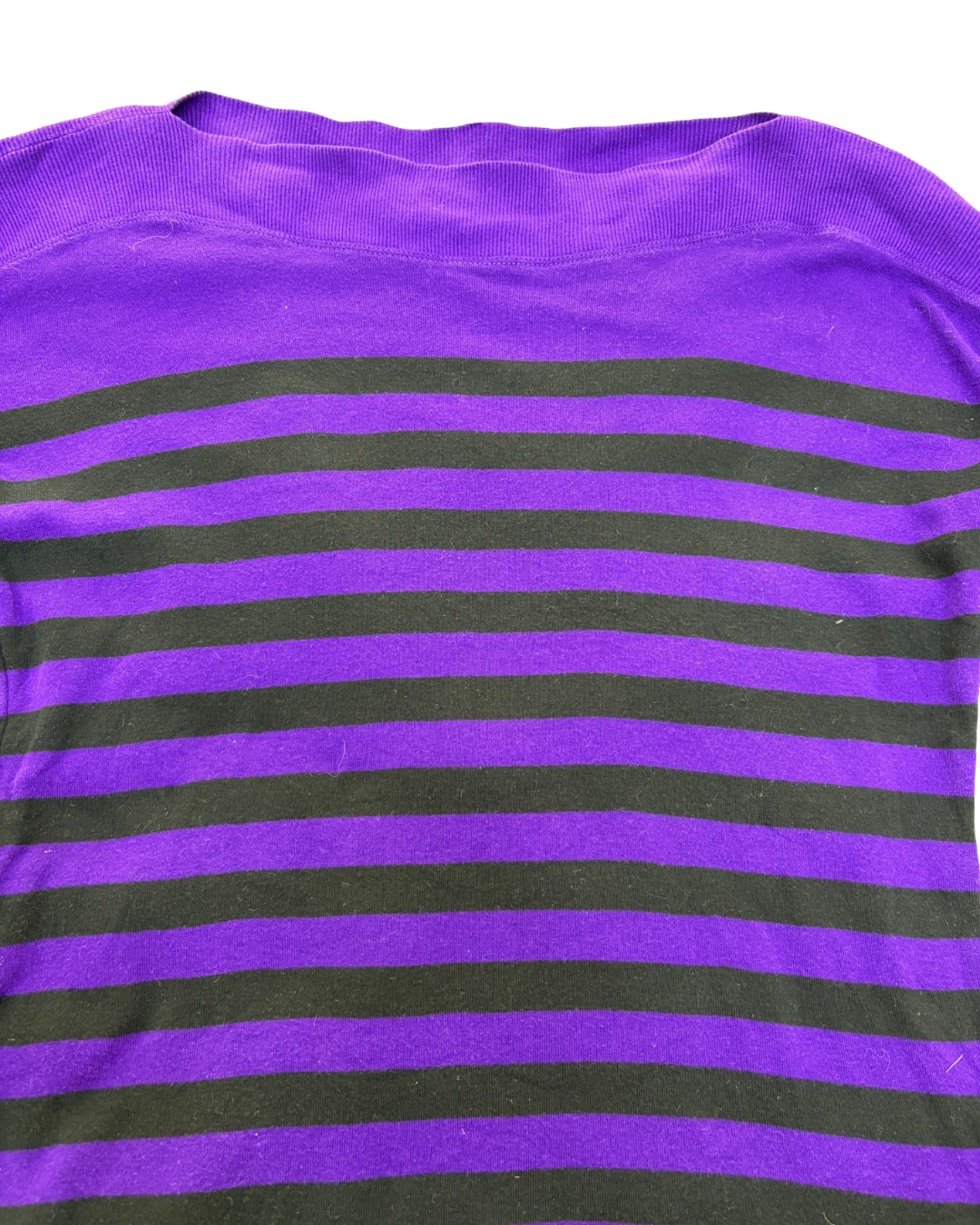 Lauren by Ralph Lauren Purple Stripe Sweater - M