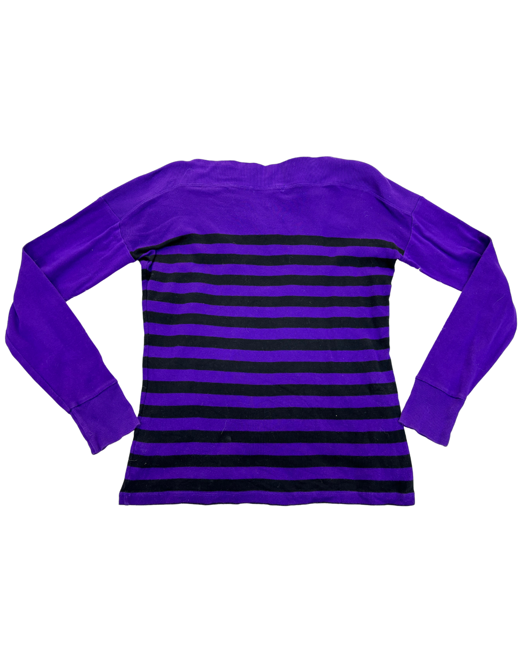 Lauren by Ralph Lauren Purple Stripe Sweater - M