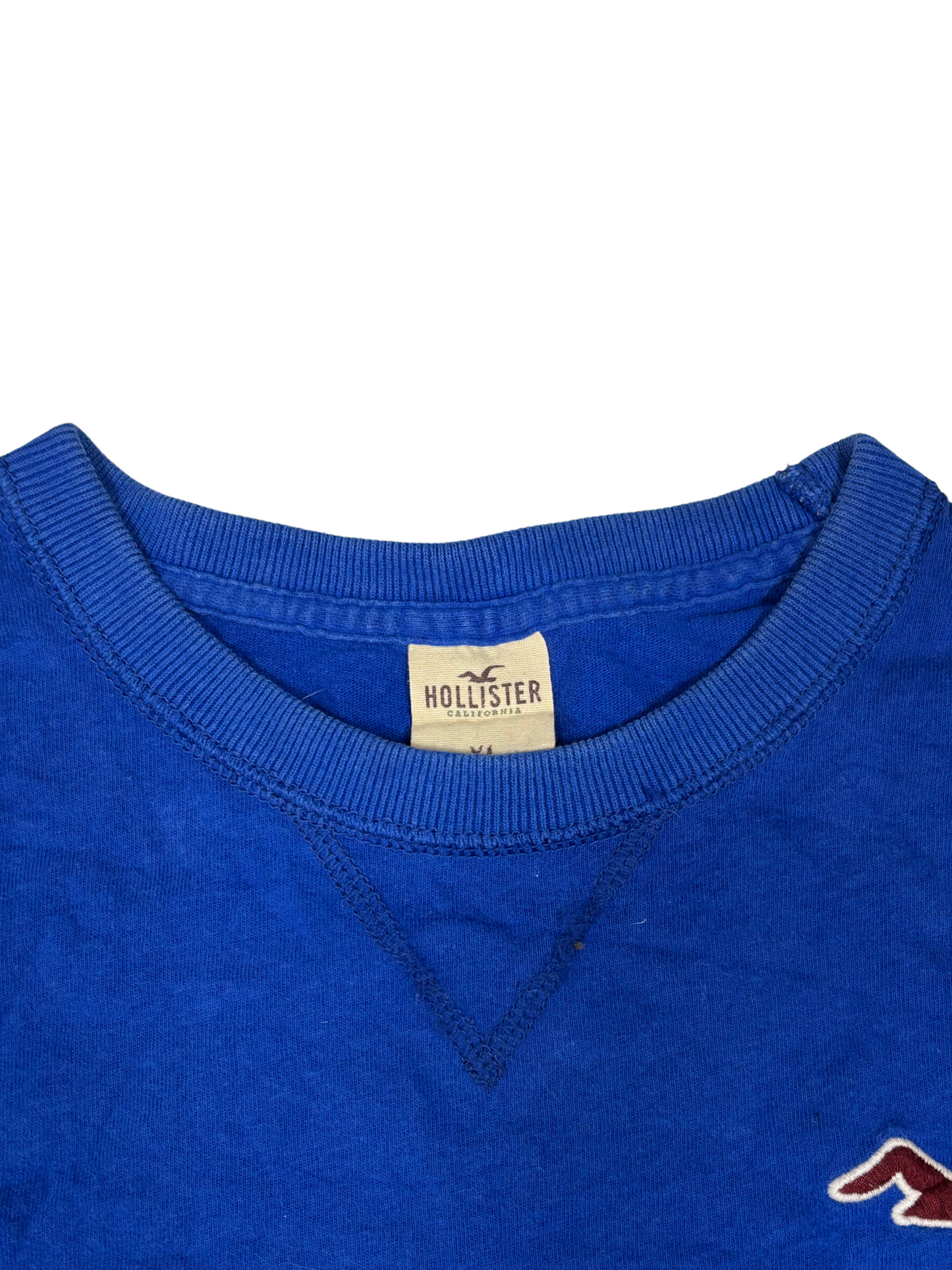 Holister Solid Blue T-Shirt - L