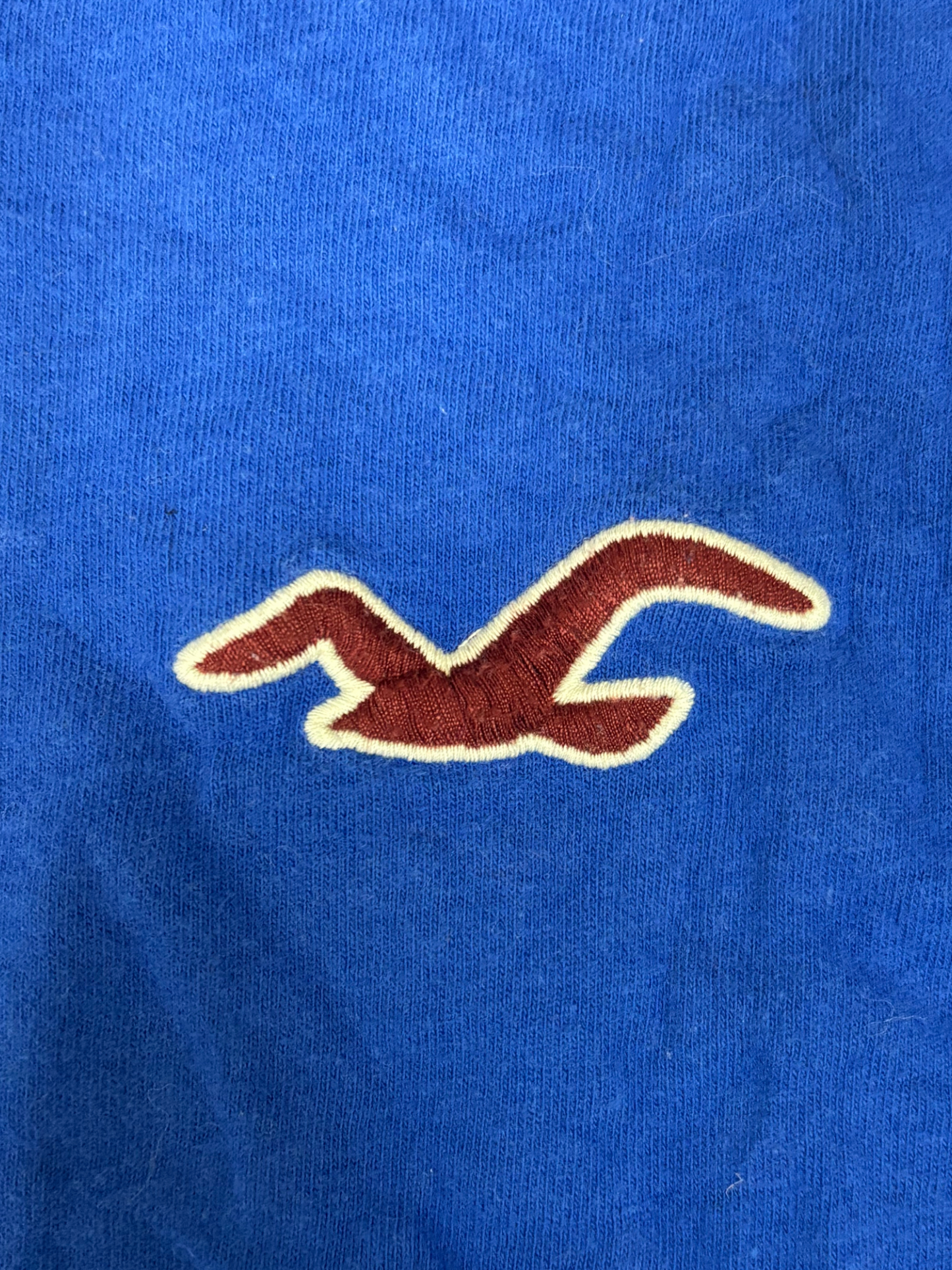 Holister Solid Blue T-Shirt - L