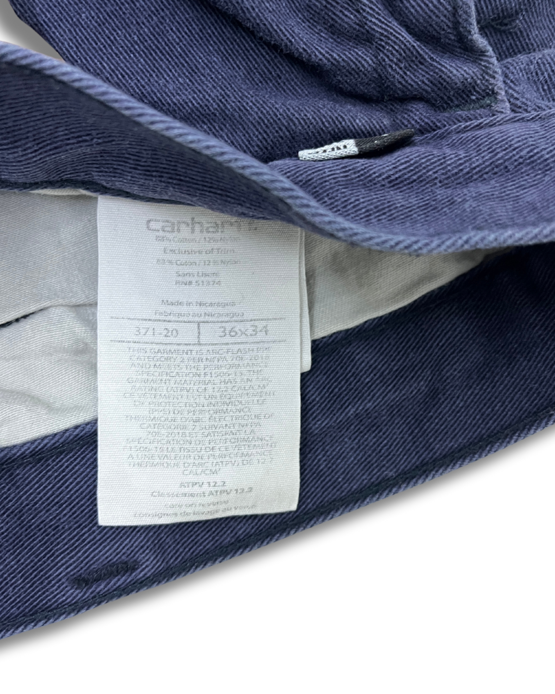 Carhartt Flame Resistant (FR) Vintage Navy Workwear Pants 36x34 - L
