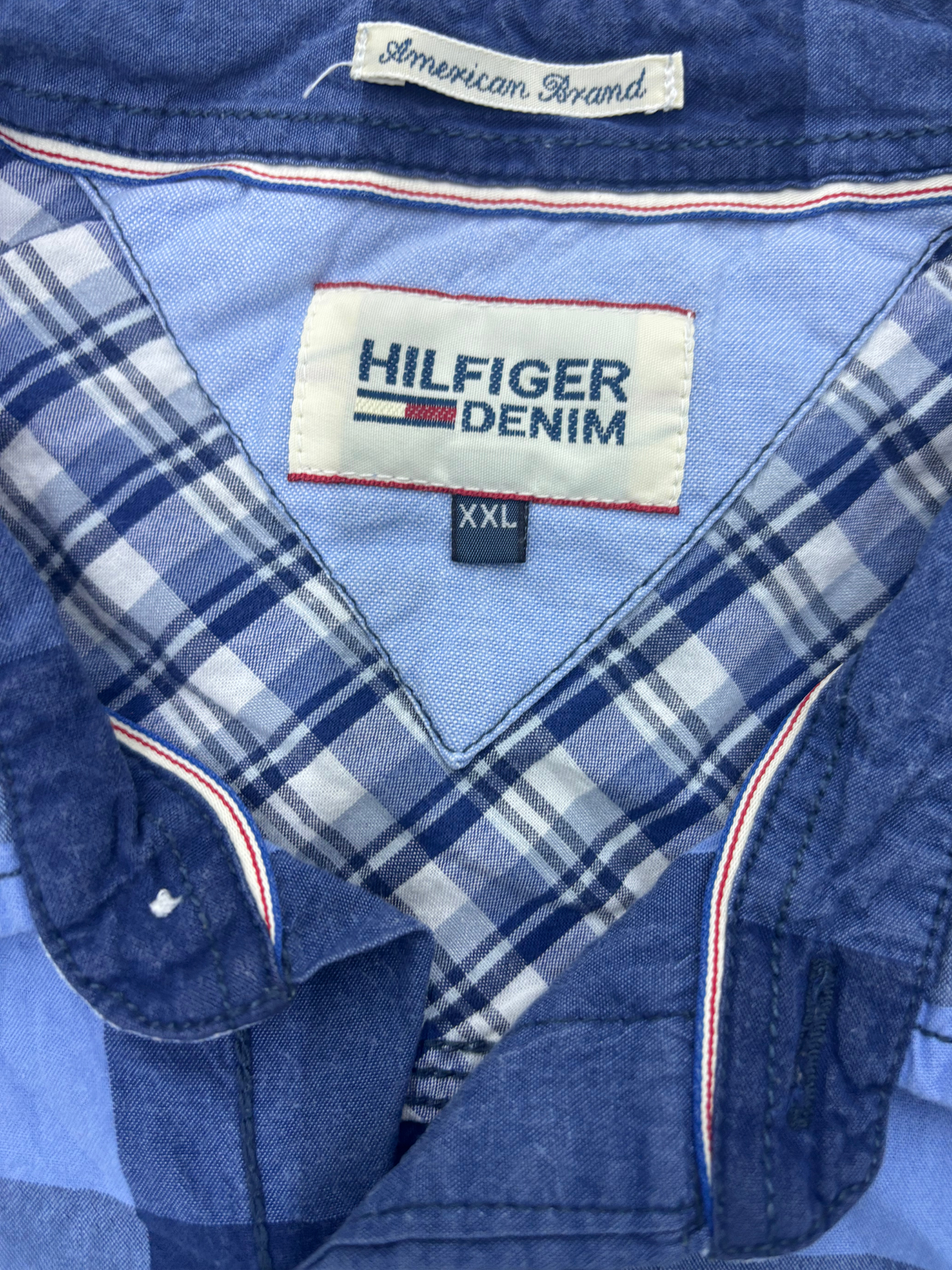 Tommy Hilfiger Blue Gingham Shirt - XL