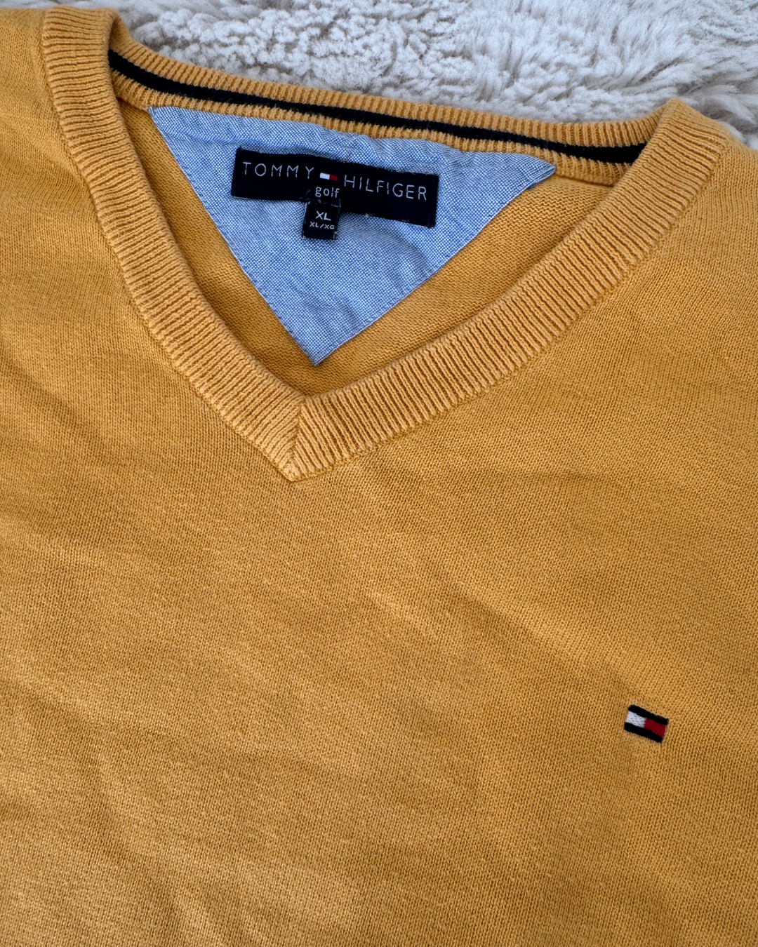 Tommy Hilfiger Yellow Sweater - XL