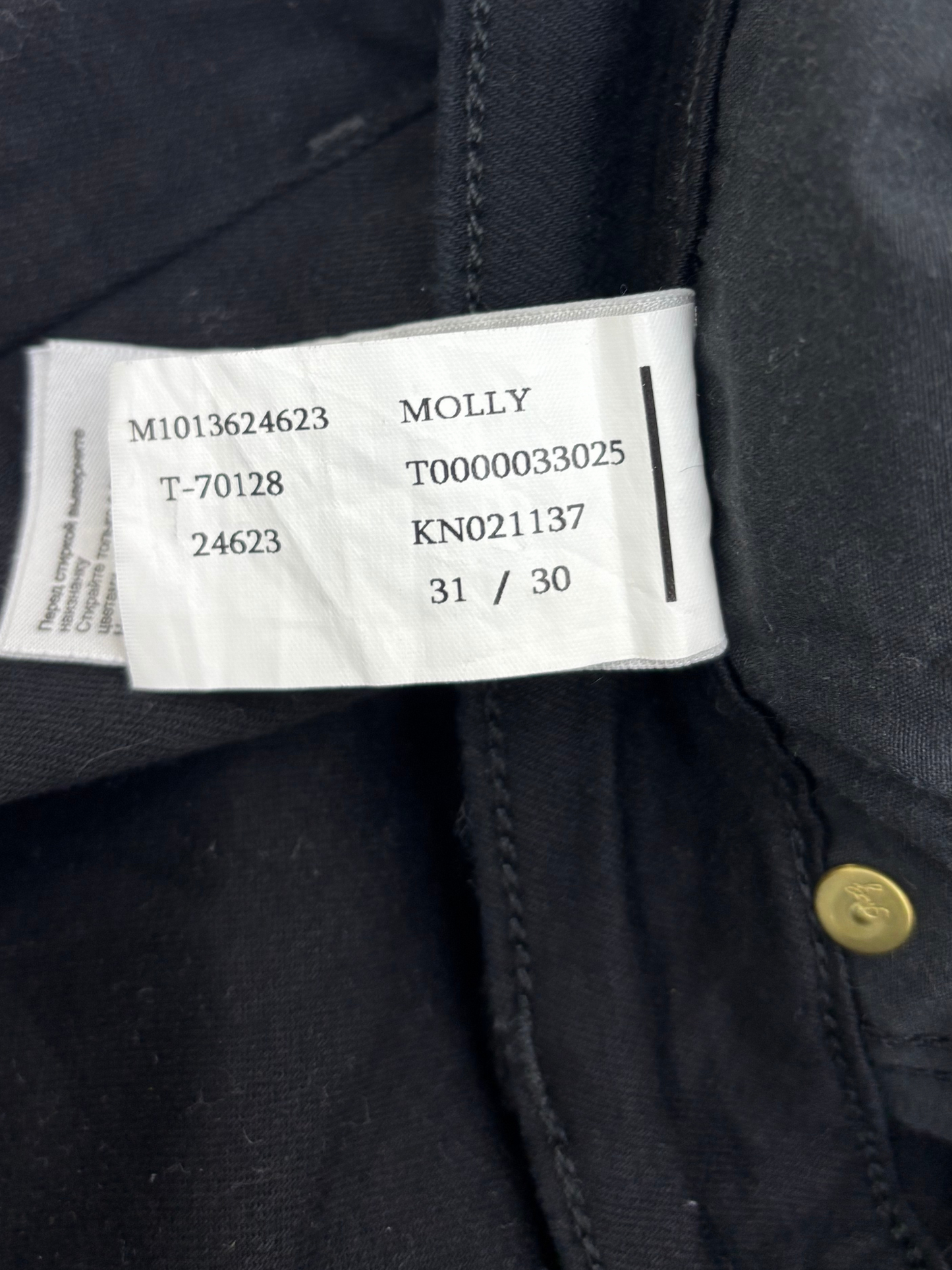 Mavi Molly Mid-Rise Bootcut Jeans - Black - L | Waist: 31"