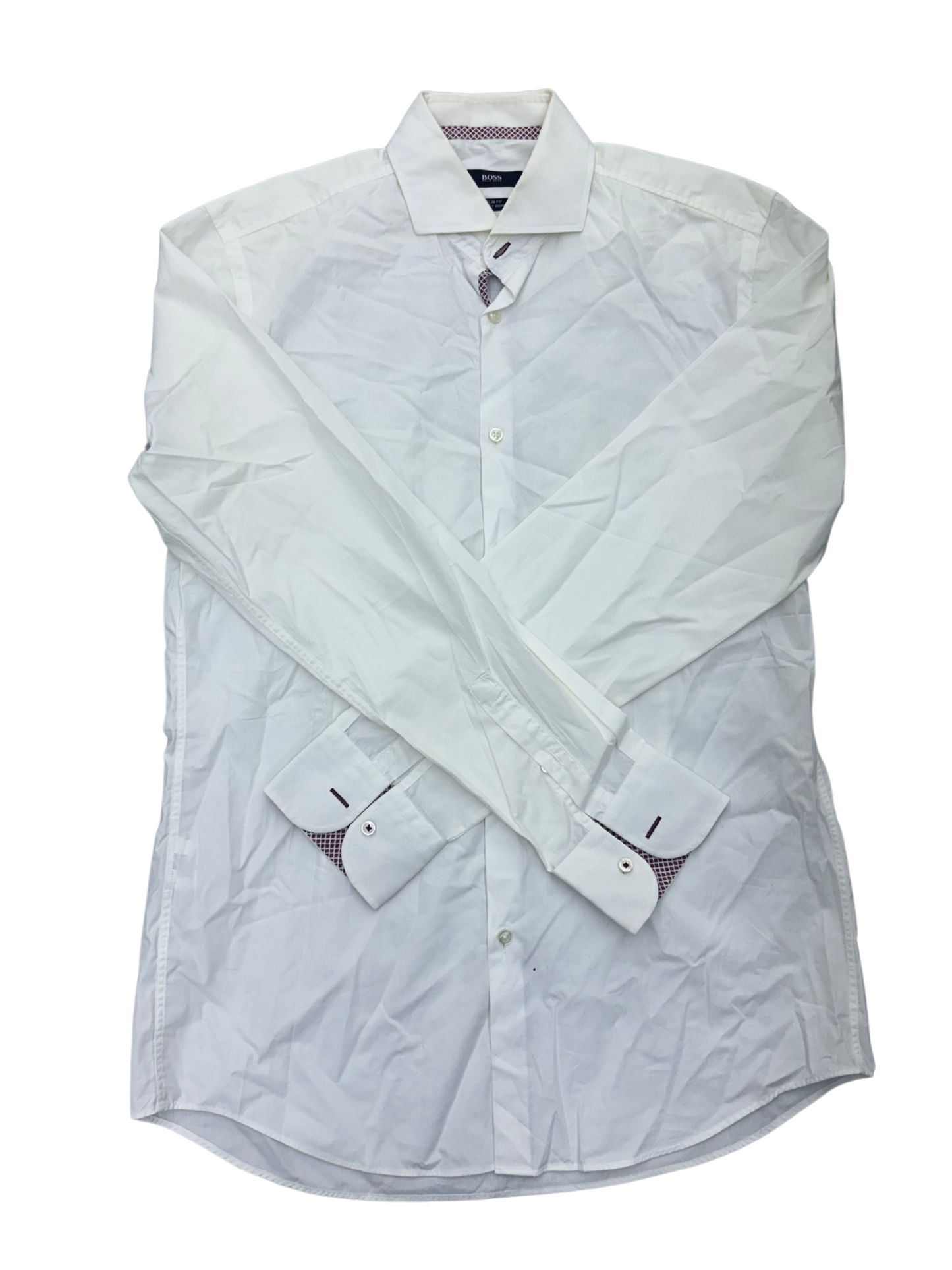 Boss Slim Fit White Shirt - M