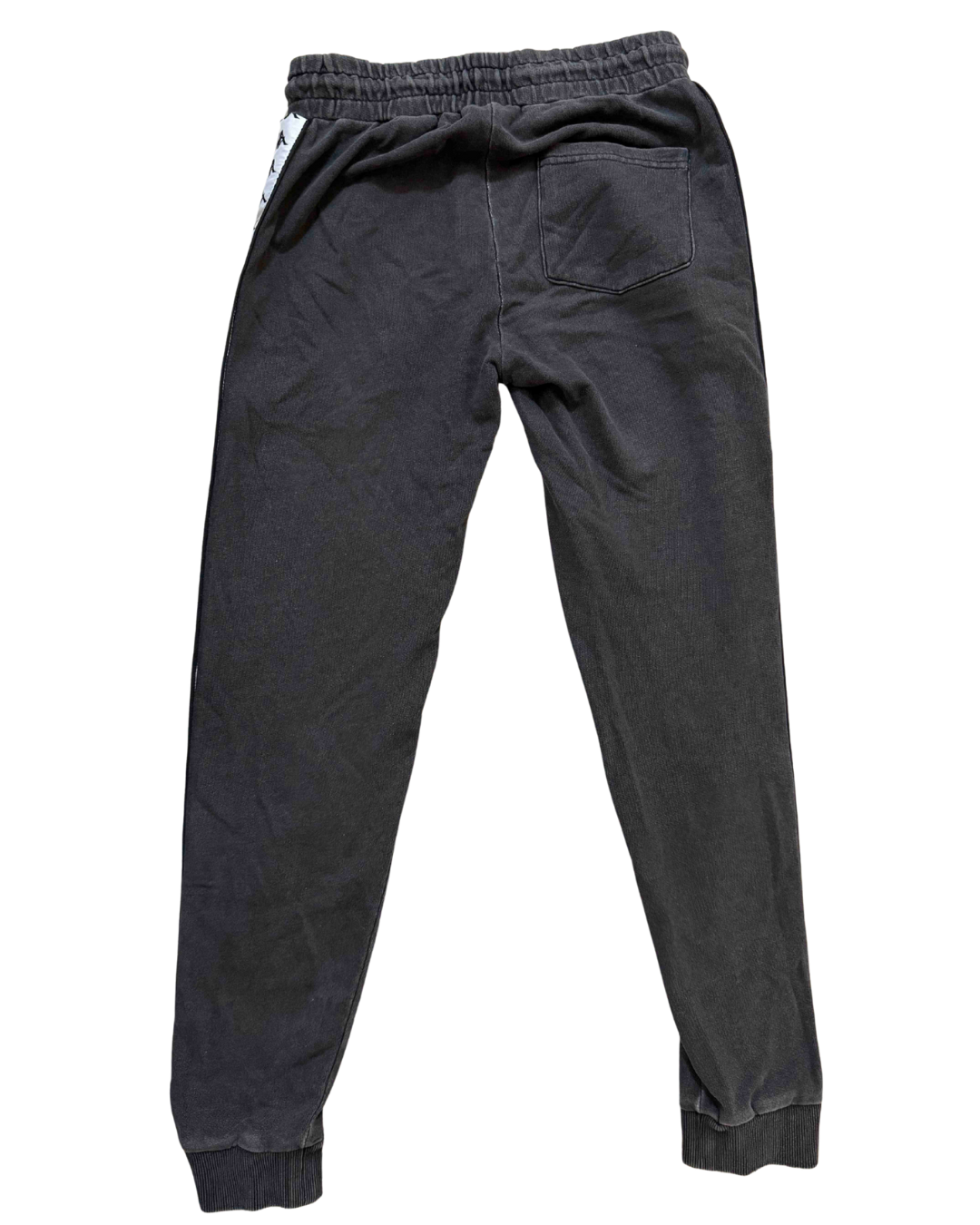 Kappa Classic Full Length Black Logo Tape Joggers - XS | Waist: 26"