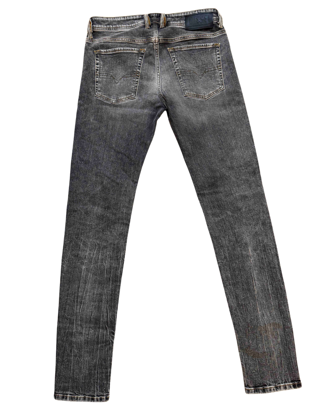 Diesel Sleenker Skinny Fit Charcoal Washed Jeans - S | Waist: 30" | With Tags