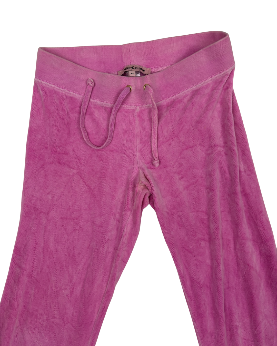 Juicy Couture Pink Velour Classic Back Logo Tracksuit Pants - XS | Waist: 24"