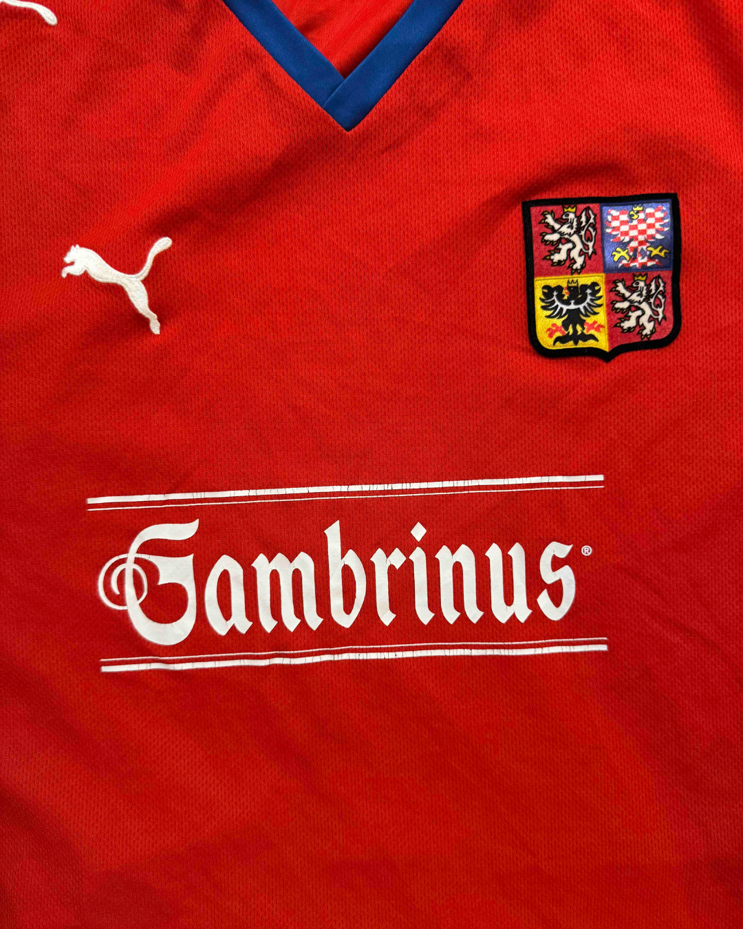 Puma Czech Republic Gambrinus Sponsor Football Jersey - M