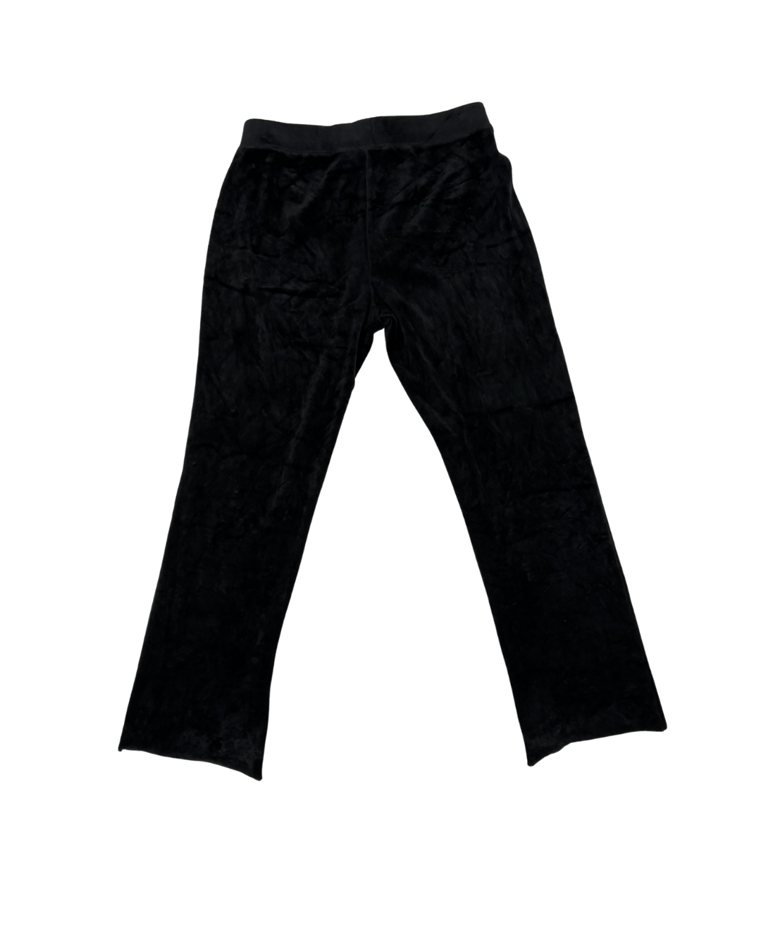 Juicy Couture Black Velour Purple Juicy Heart Logo Tracksuit Pants - S | Waist: 26"