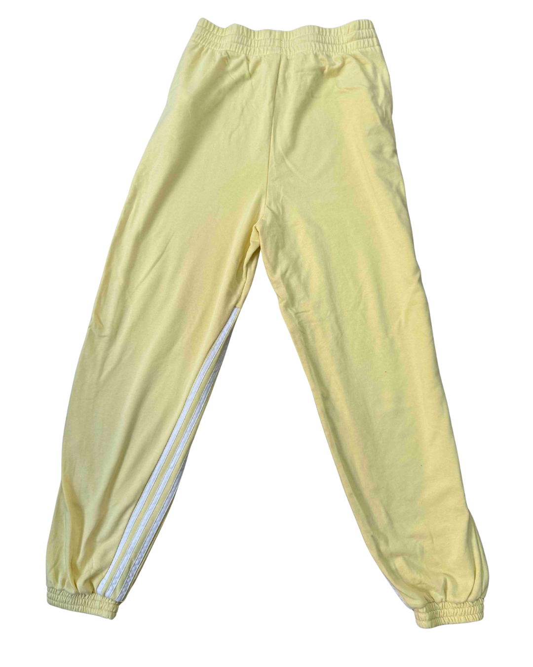 Adidas 3-Stripes Soft Lemon Yellow Track Pants - XS | Waist: 28"