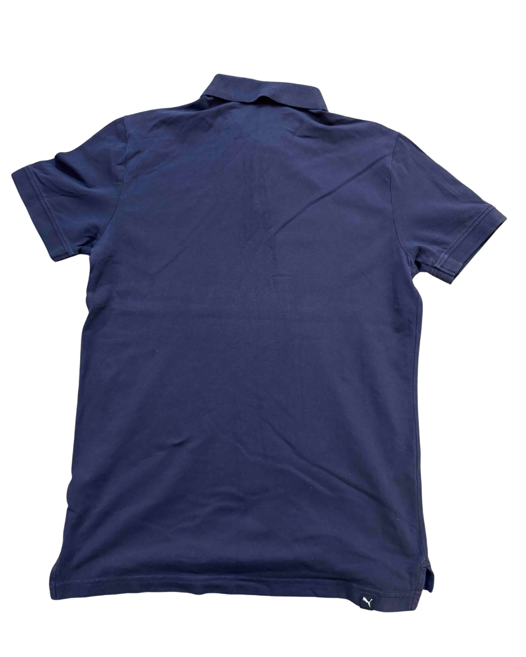 Puma DryCELL Orange Logo Navy Polo Shirt - S